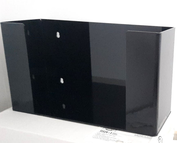 Genuine Joe Folded Paper Towel Dispenser, Black, 6.8" x 11.5" x 4.1"