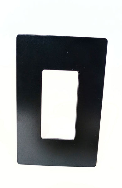 Legrand Radiant Screwless Wall Plates, 1 Gang, Decorator Cover, Black