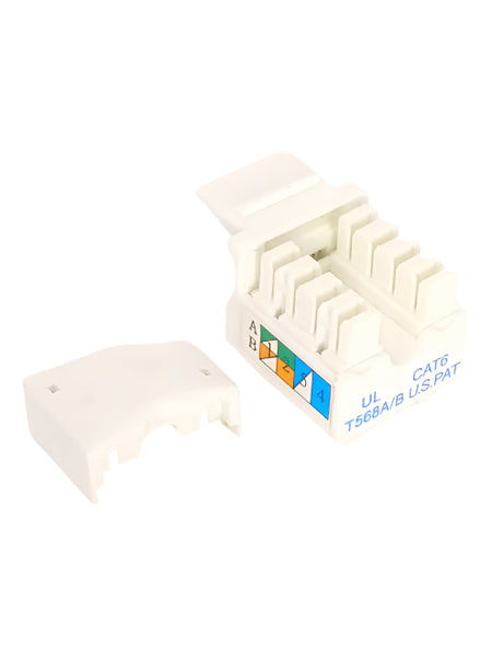 WAVENET 6EKSJWH Cat 6 Keystone Jack, White