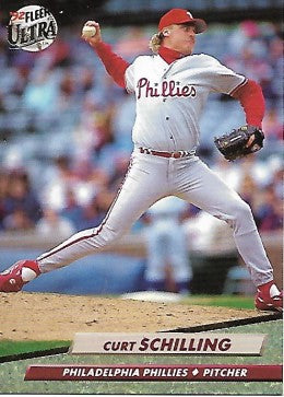 1992 Fleer Ultra Baseball Card #548 Curt Schilling