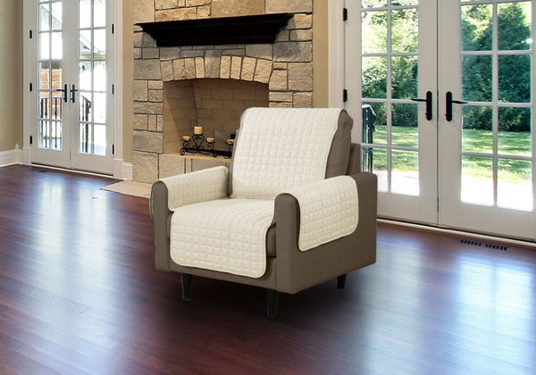 Linen Store Quilted Microsuede Furniture Protector Cover