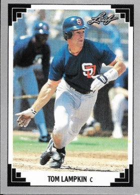 1991 Leaf Baseball Card #512 Tom Lampkin