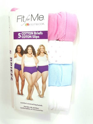Fruit of the Loom Women's Plus-Size Fit For Me Briefs