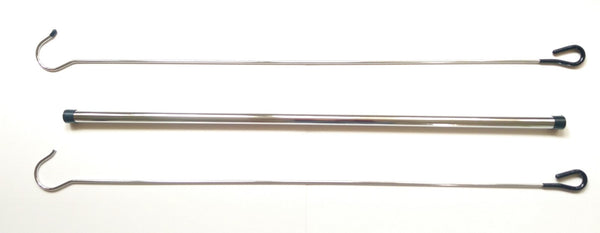 Whitmor Ebony Chrome Collection Double Closet Rod