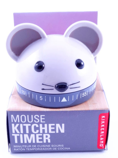 Kikkerland Kitchen Timer, Mouse / Cat