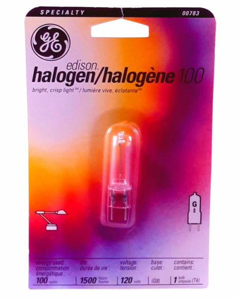 GE Lighting Halogen Bulb 100W T4 1Pk