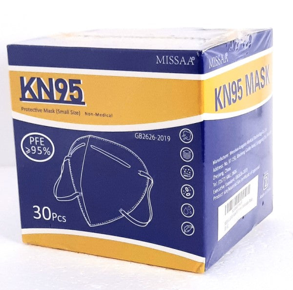 Missaa Kids KN95 Protective Face Masks, Pack of 30