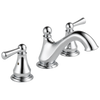 Delta 3 Hole Faucet Haywood™ Widespread Bathroom Faucet, Stainless Chrome