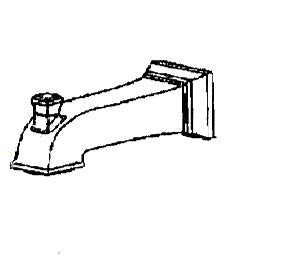 American Standard Town Square S Diverter Tub Spout