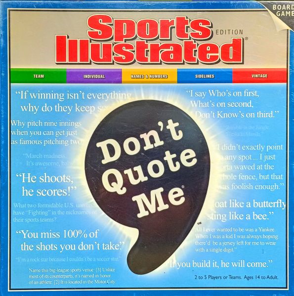 "Don't Quote Me" Board Game 