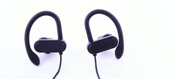 C G CHANGEEK Wired Earphones with Ear Hooks, 3.5mm, Quality Boom Mic