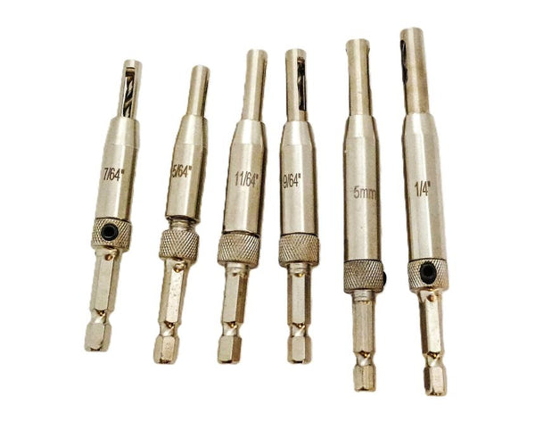 Door Self-Centering Hinge Hole Opening Drill Bit Set