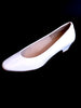 Dream Pairs Women's Mila Low Chunky Heel Pump Shoes, White Size 11