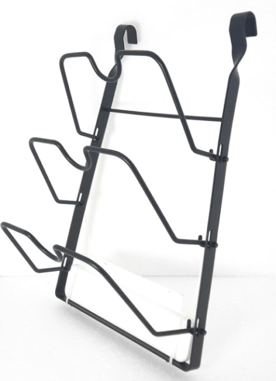 Hanging Pot Lid Organizer, Foldable Cookware Lid Storage Rack 3 Tier