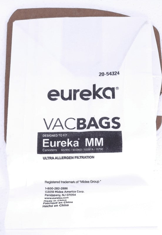 Eureka MM Genuine Vacuum Bags VACBAGS 20-54324, Pack of 10