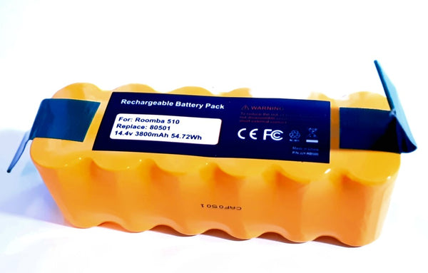 Extended 14.4V 3800 mAh Ni-MH Rechargeable Battery Pack for iRobot Roomba R3