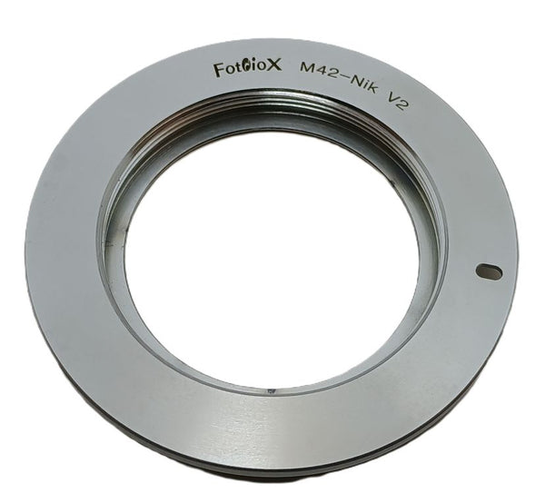 Fotodiox Lens Mount Adapter - M42 Mount SLR Lens to Nikon F Mount SLR Camera Body