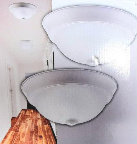 Globe Electric Hannah Ridged Flush Mount Ceiling Light (2-Pack)