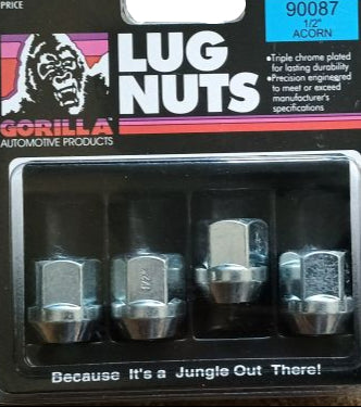 Gorilla Automotive 90087 Acorn Bulge Open End Lug Nuts (1/2-Inch Thread)