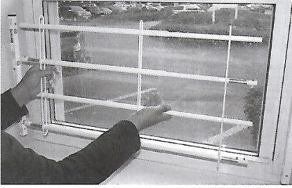 Guardian Angel Child Safety Window Guards 4 Bars 58-90” Wide, White