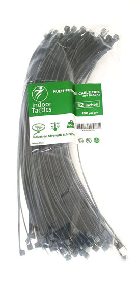 12" Heavy Duty Multi-Purpose Premium Nylon Zip Ties