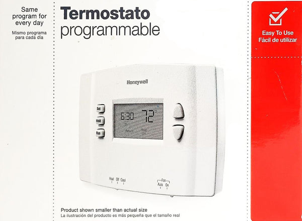 Honeywell Home 1 Week Programmable Thermostat, White