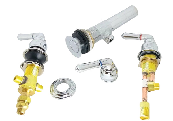 KINGSTON Brass Magellan Three Handle Bidet Faucet Set