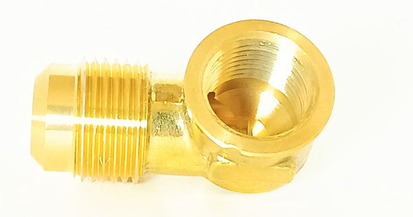 LASCO Pipe Elbow-12 x 38 in-Male Flare x FIP-90 Deg Angle, Brass