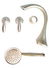 Moen EVA Two-Handle Roman Tub Faucet with Hand shower, Brushed Nickel