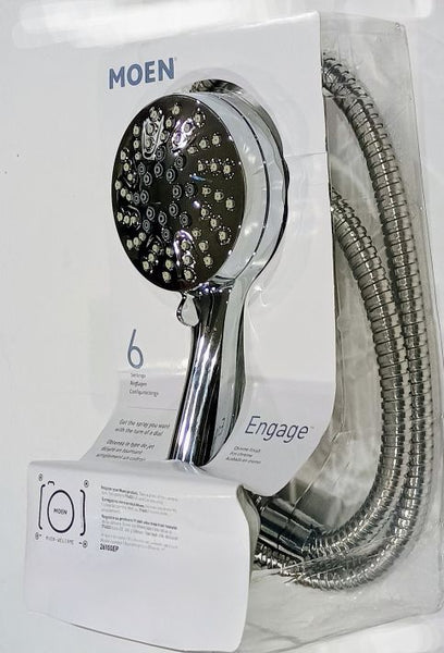 Moen Engage with Magnetix Eco-Performance Handheld Shower, Chrome