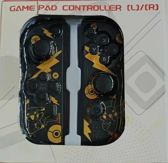 Nintendo Switch J-C PAD Joy-Con Controllers, Pikachu Themed Black & Gold