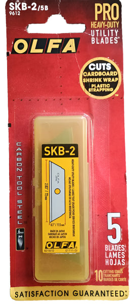 OLFA Trapezoid Heavy-Duty Utility Blades, 5-Pack