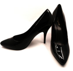 Pleaser Women’s Seduce 420 Black Shoes, Size 14