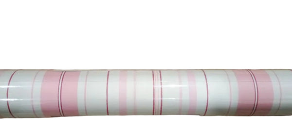 QIHANG Pink Striped Bedroom Peelable Wallpaper