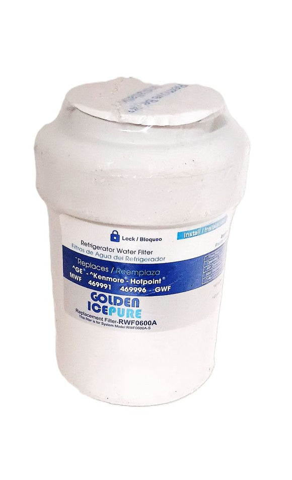 GOLDEN ICEPURE RWF0600A Refrigerator Water Filter, 2 Pack