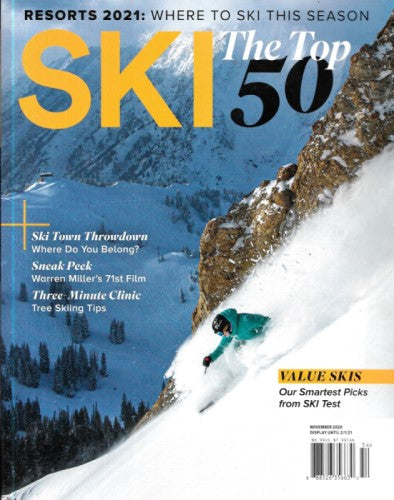 SKI Magazine, Resort Guide (The Top 50 Resorts 2021)