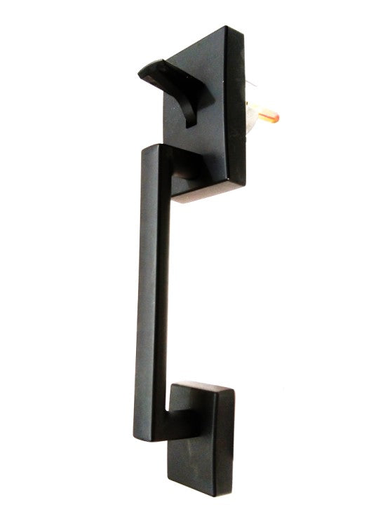 Schlage Century Single Cylinder Exterior Entrance Handleset Lock, Matte Black
