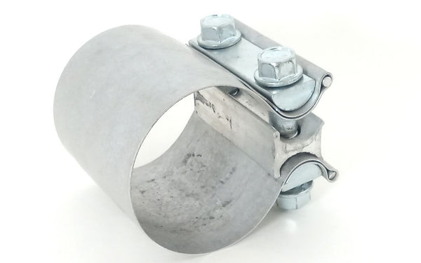 SmartParts 2.5 Butt Joint Aluminized Steel Exhaust Clamp with I Block