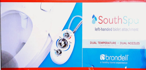 Brondell SouthSpa Left-Handed Dual Temperature and Dual Nozzles Bidet Attachment