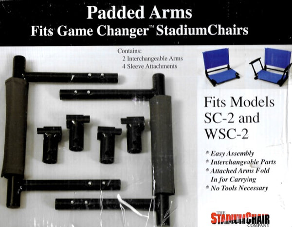 The Stadium Chair Co. Padded Arms Fits Game Changer™ Stadium Chairs