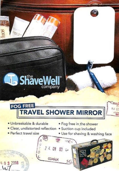 The Shave Well Company Fog Free Travel Mirror 