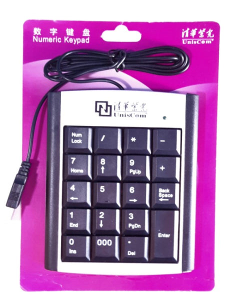Uniscom USB Numeric Keypad For Laptops
