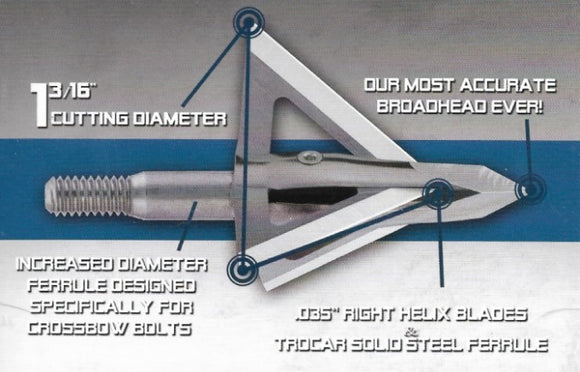 Muzzy Trocar Crossbow Broadhead 125 Grain