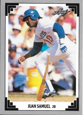 1991 Leaf Baseball Card #10 Juan Samuel