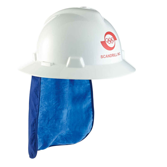Ergodyne Chill-Its® Evaporative Cooling Hard Hat Neck Shade, Blue
