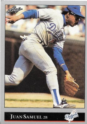 1992 Leaf Baseball Card #125 Juan Samuel