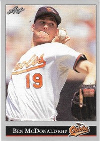 1992 Leaf Baseball Card #145 Ben McDonald