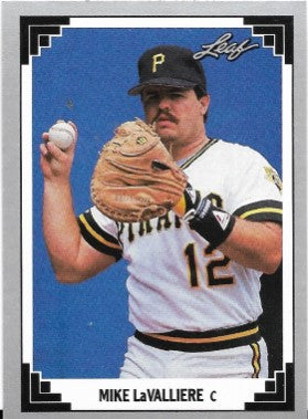 1991 Leaf Baseball Card #15 Mike LaValliere