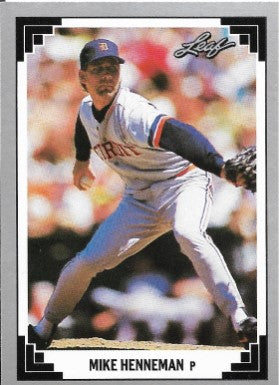 1991 Leaf Baseball Card #18 Mike Henneman