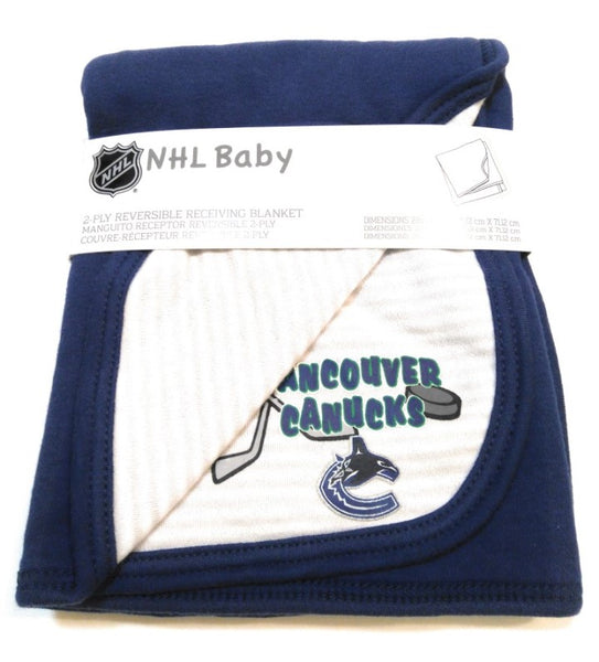 Infant Vancouver Canucks Lil Kicker Baby Receiving Blanket